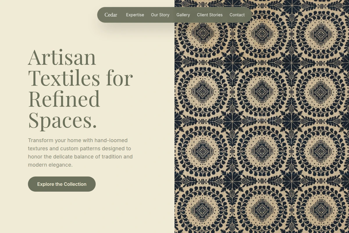Cedar Textile Design