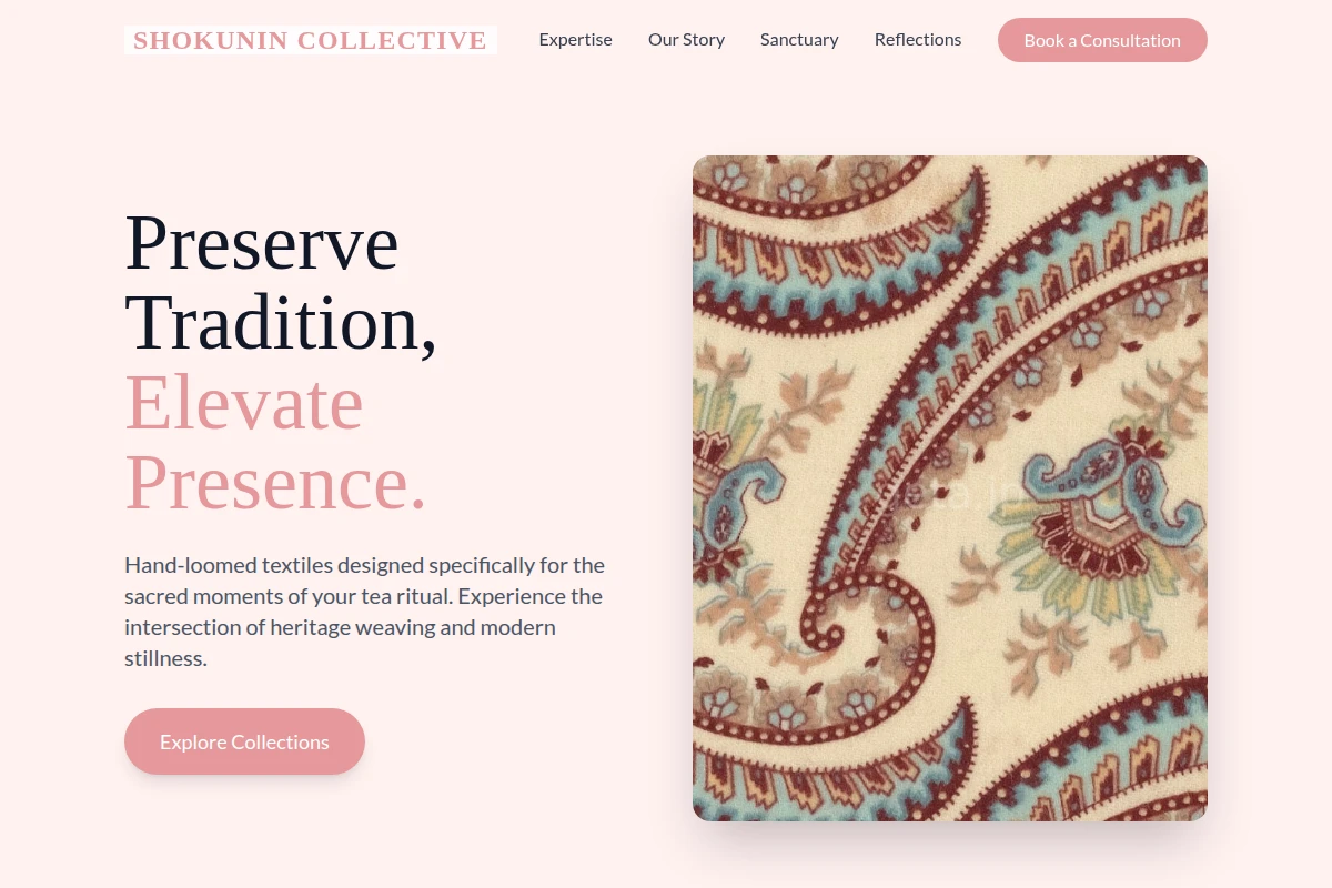 Tea Textile Design